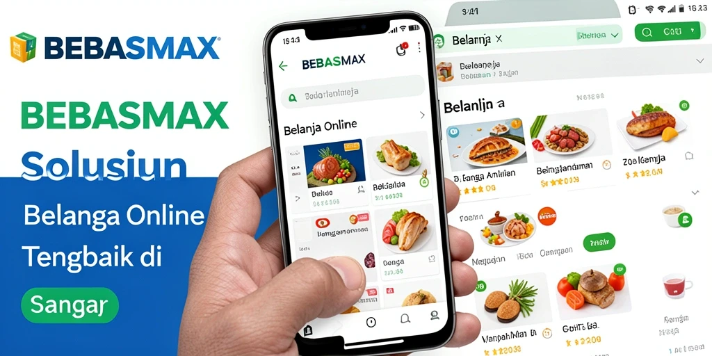 Tampilan antarmuka BEBASMAX yang menarik dan user-friendly.