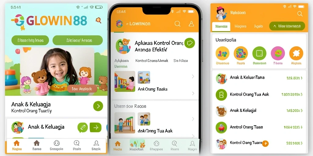 Antarmuka GLOWIN88 yang intuitif dan mudah digunakan untuk kontrol orang tua.