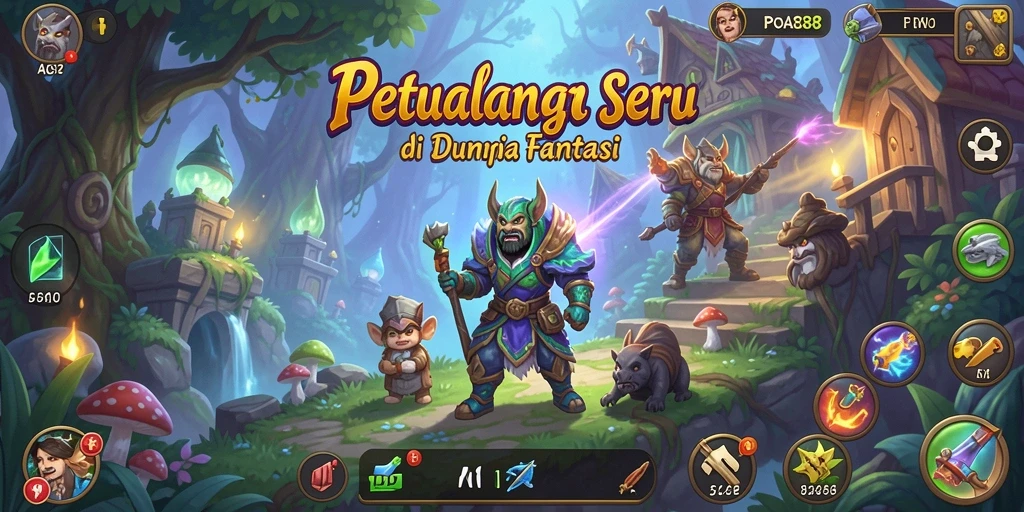 Screenshot utama POA88 menampilkan antarmuka permainan Petualangan yang menarik.