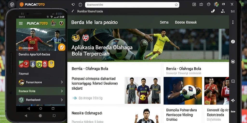 Antarmuka pengguna PUNCAKTOTO yang informatif dan responsif.